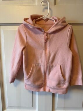 Cat & Jack Light Pink Kids Hooded Zip-Up Sweatshirt